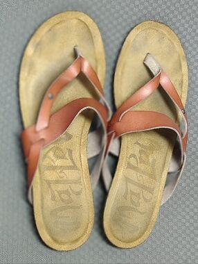 Women's Brown Leather Sandals by Mahalo Ladies Size 10